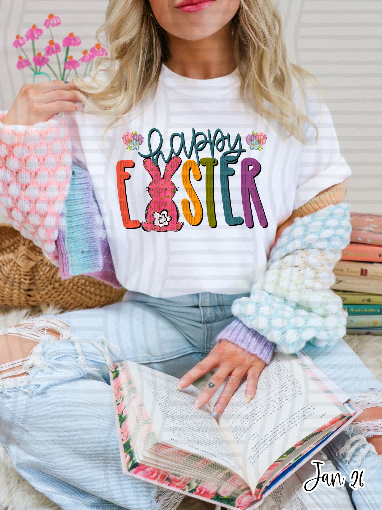 HAPPY EASTER BUNNY TEE