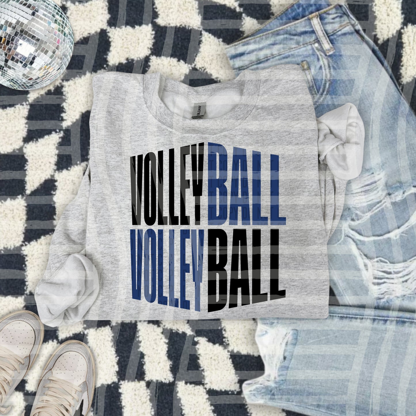 VOLLEYBALL WORD ART TEE
