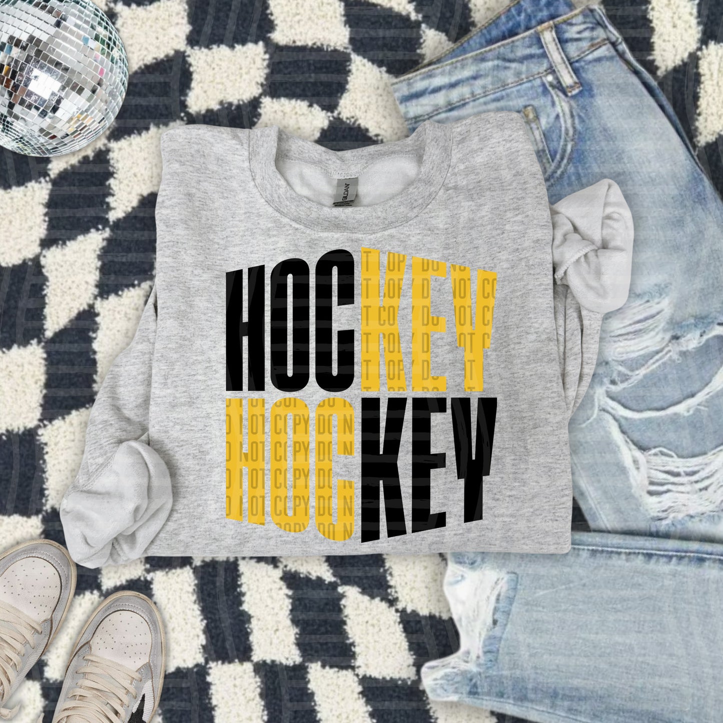 WORD ART HOCKEY TEE