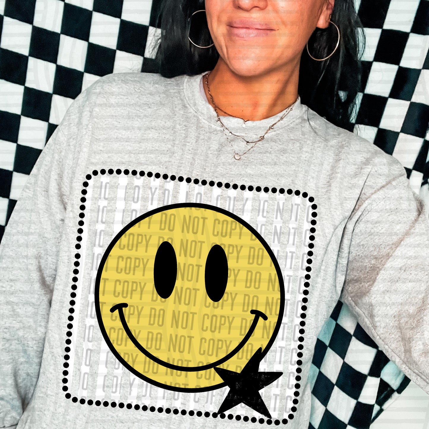 DISTRESSED SMILEY TEE - MULTIPLE COLORS