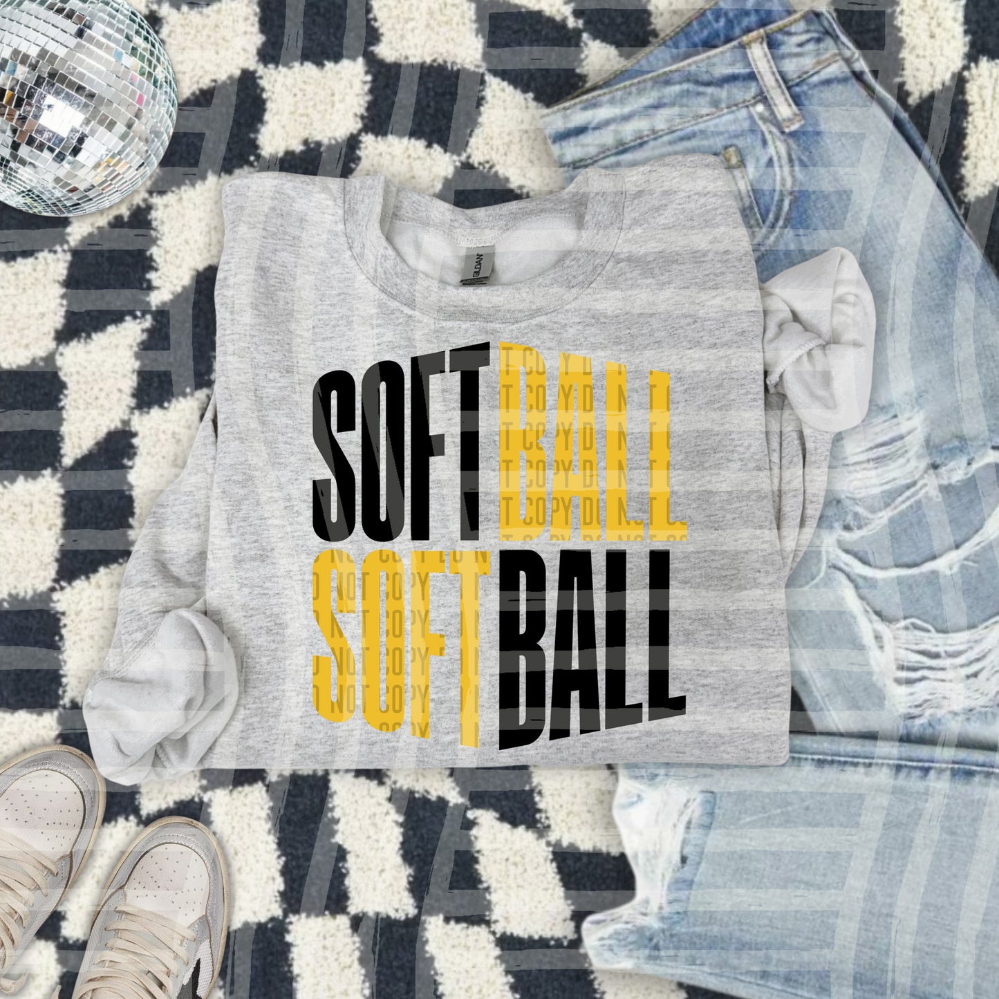 SOFTBALL WORD ART