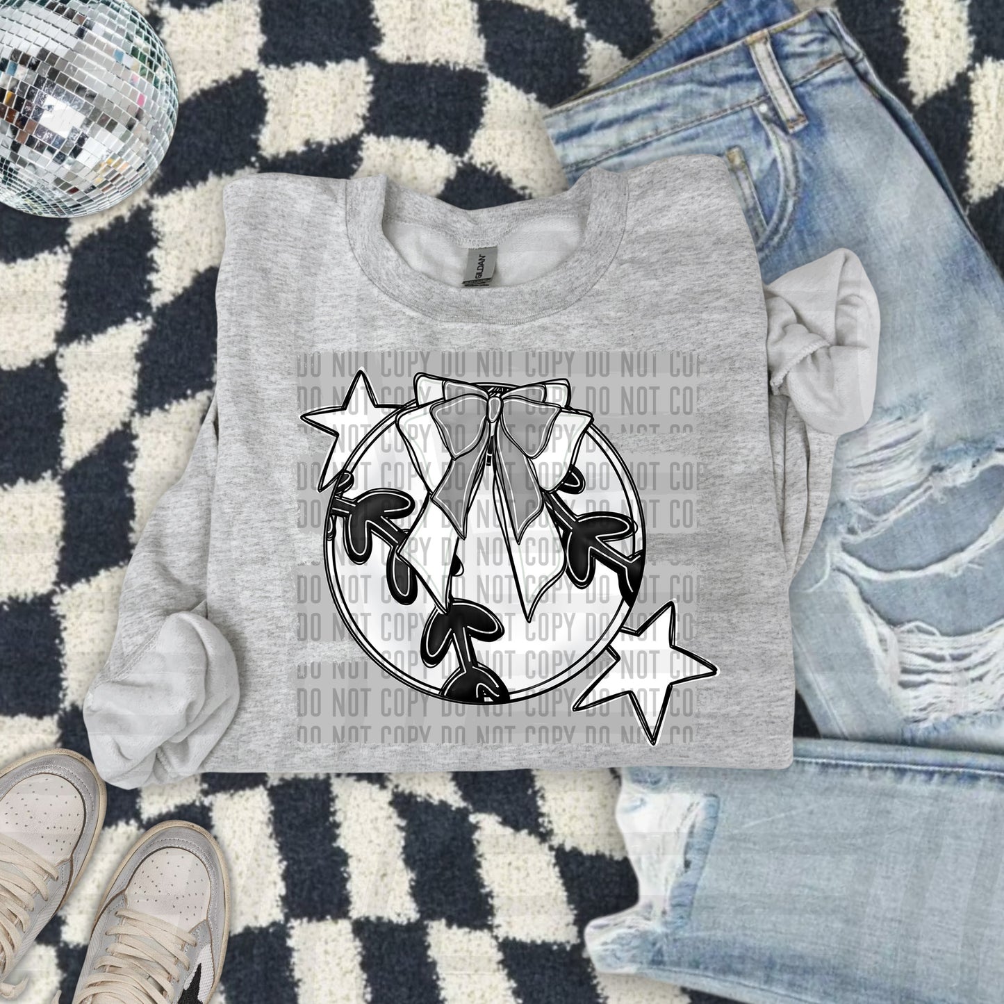 BASEBALL BOW BOW TEES -25 COLORS
