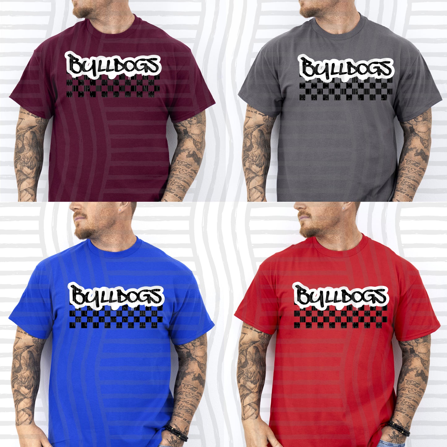 INK DRIP VARIETY OF MASCOT TEES