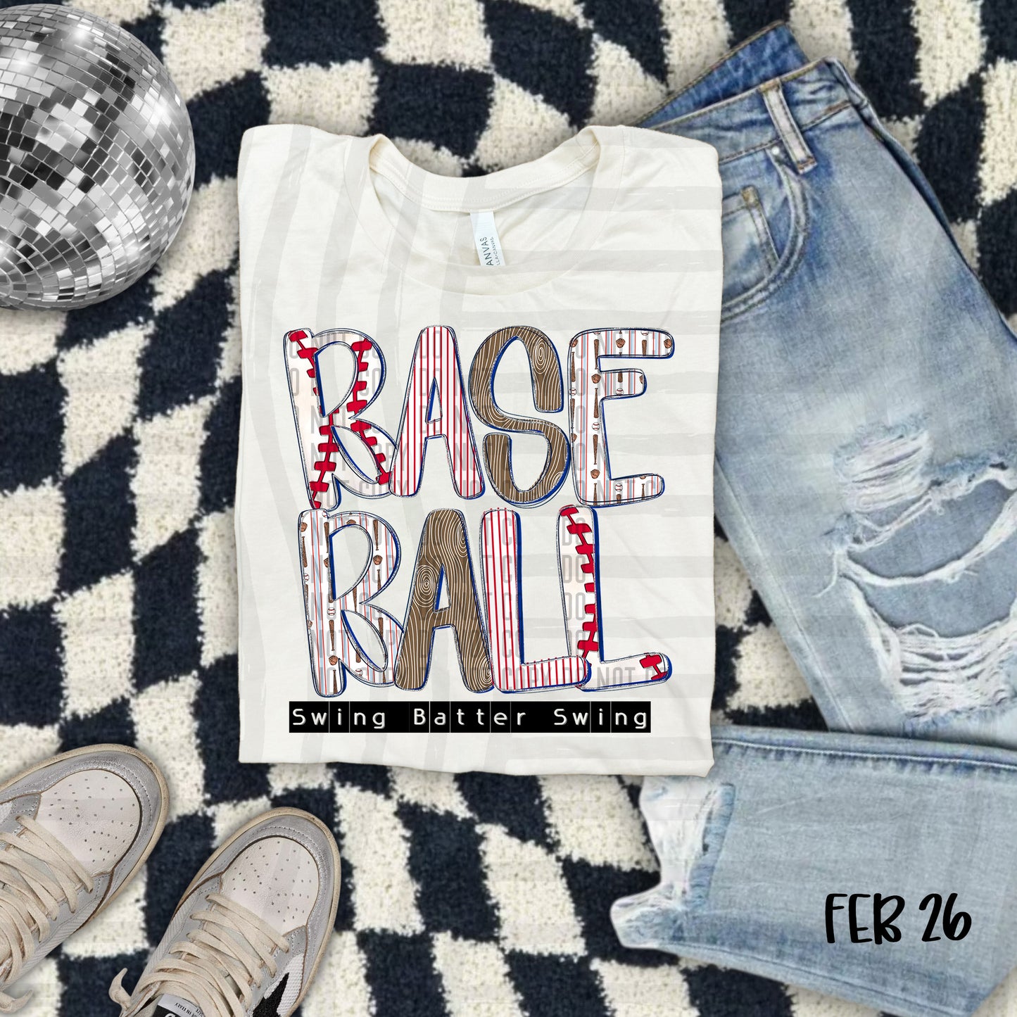 BASEBALL TEE - SWING BATTER SWING