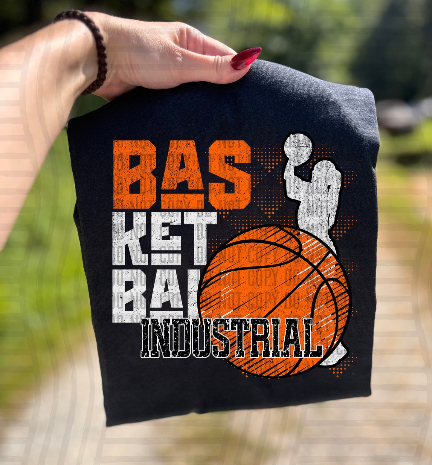 GIRL BASKETBALL GRUNGE TEE