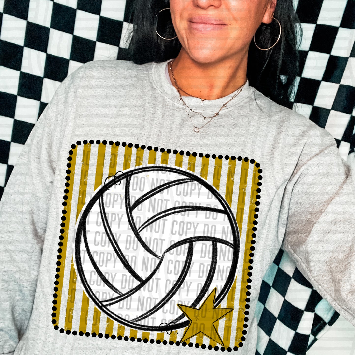 DISTRESSED VOLLEYBALL TEE - MULTIPLE COLORS