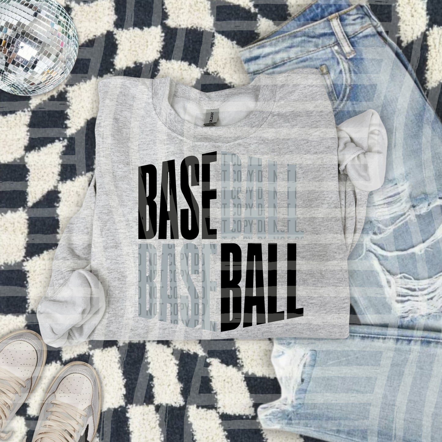 BASEBALL WORD ART TEE