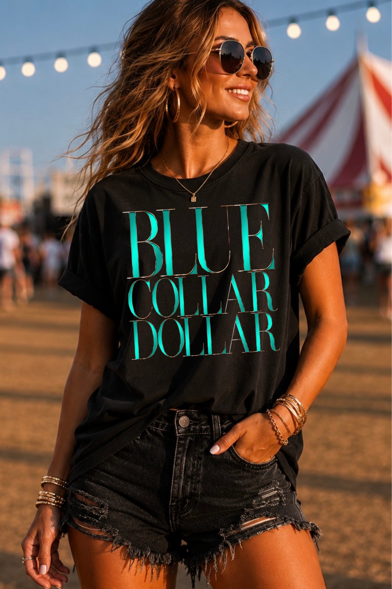 BLUE COLLAR DOLLAR TEE
