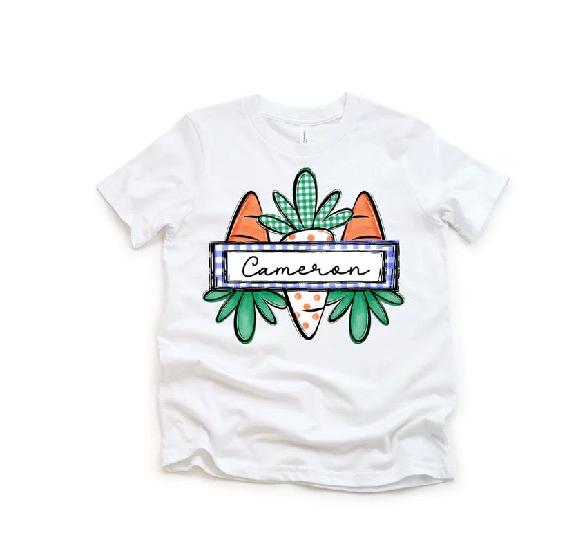 CUSTOM CARROT TEE BOY & GIRL