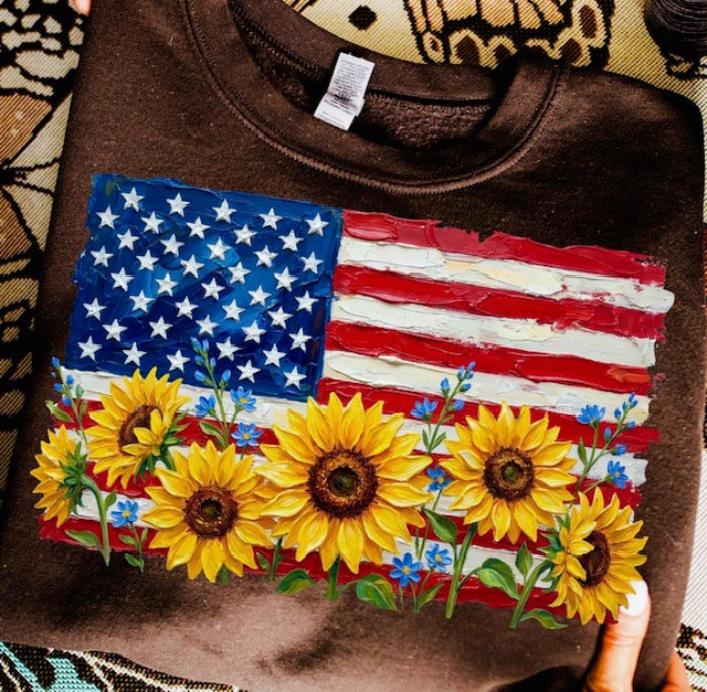 SUNFLOWER W FLAG TEE