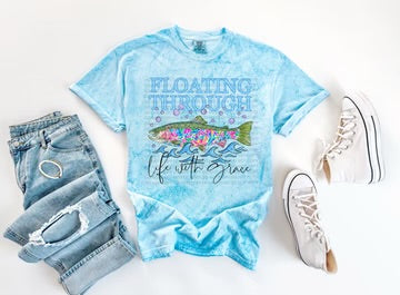 FLOATING THROUGH LIFE WITH GRACE TEE