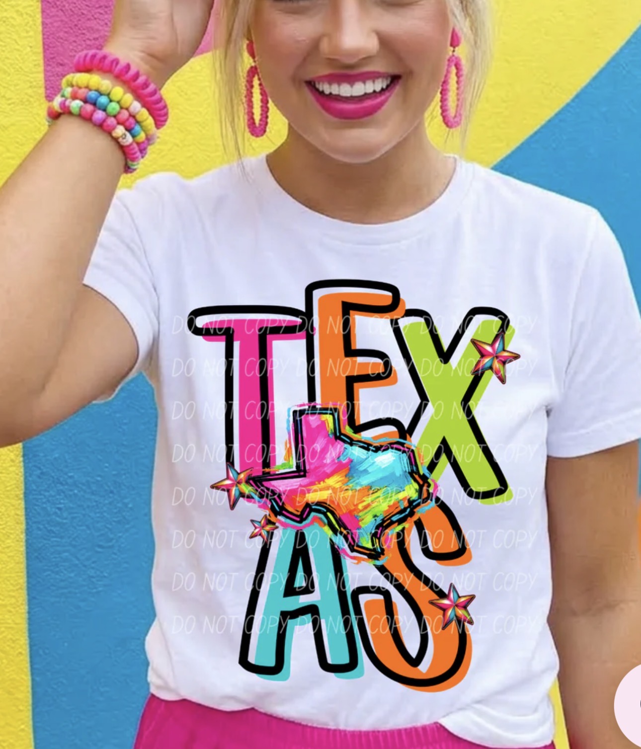 NEON COLOR TEXAS TEE
