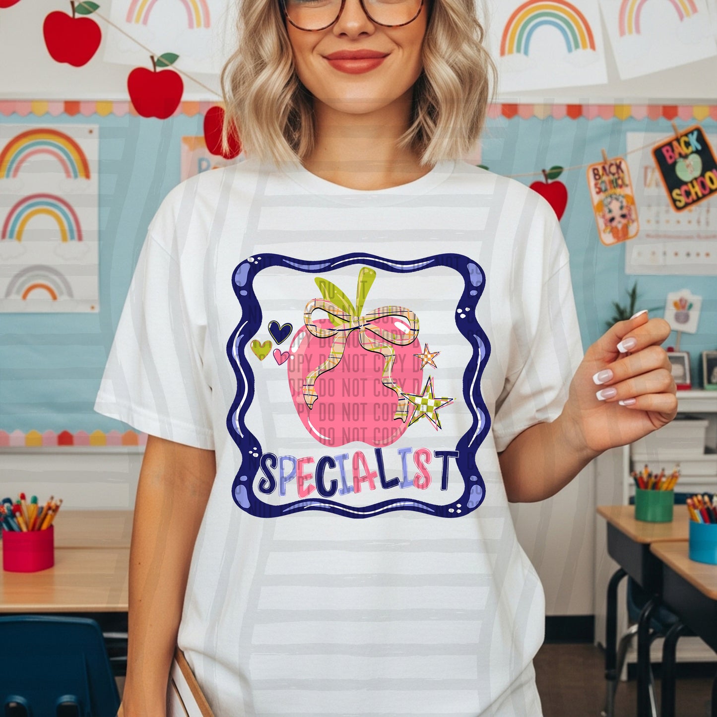 FRAME APPLE SCHOOL OCCUPATIONS NAME TEES