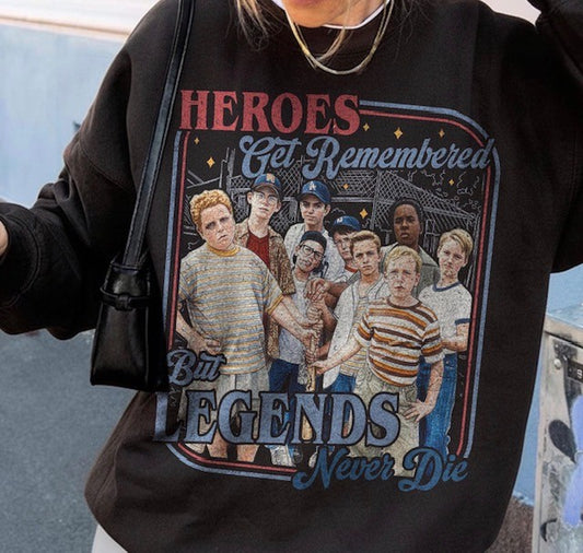 HEROS GET REMEMBERED BUT LEGENDS NEVER DIE TEE