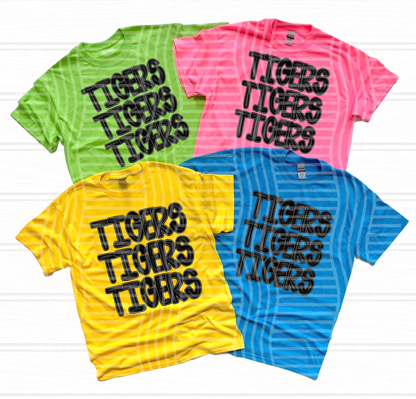 MASCOT BLACK STACKED TEE