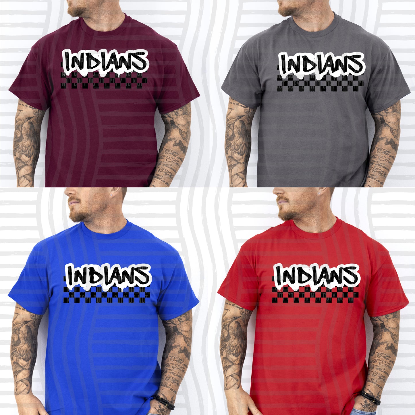 INK DRIP VARIETY OF MASCOT TEES