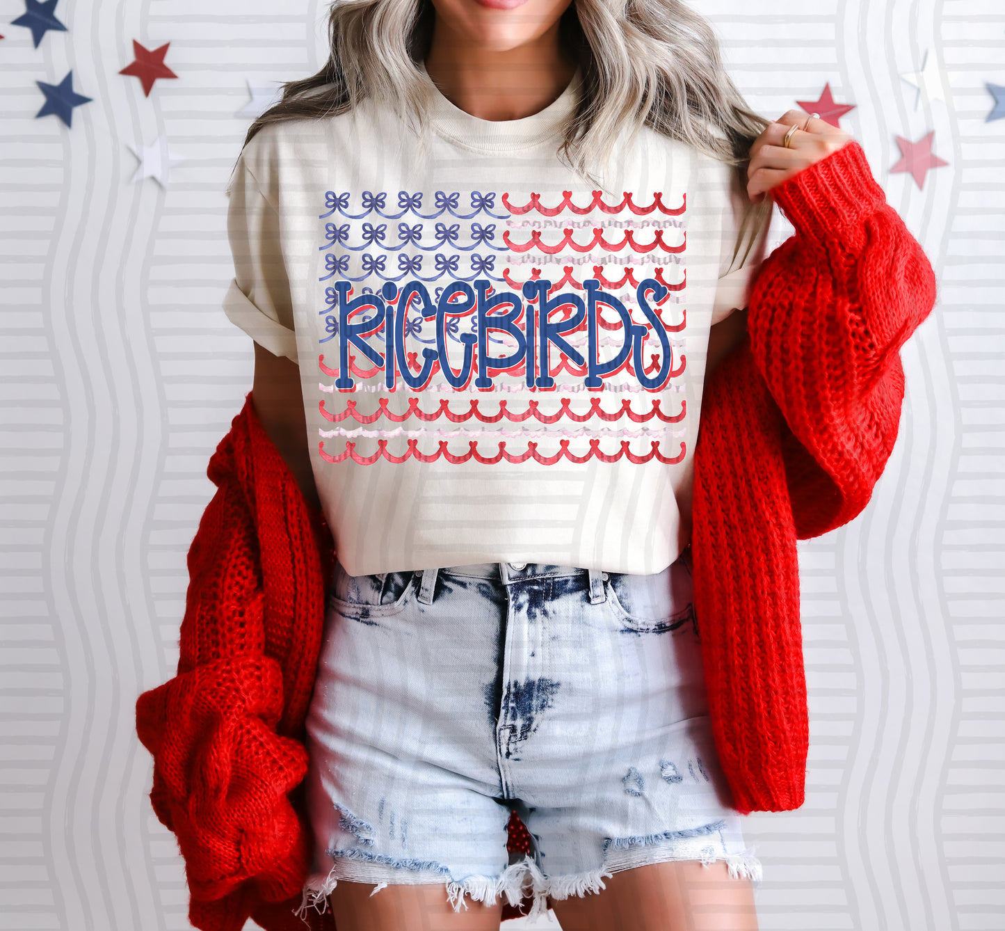 MASCOTS BOW FLAG TEE