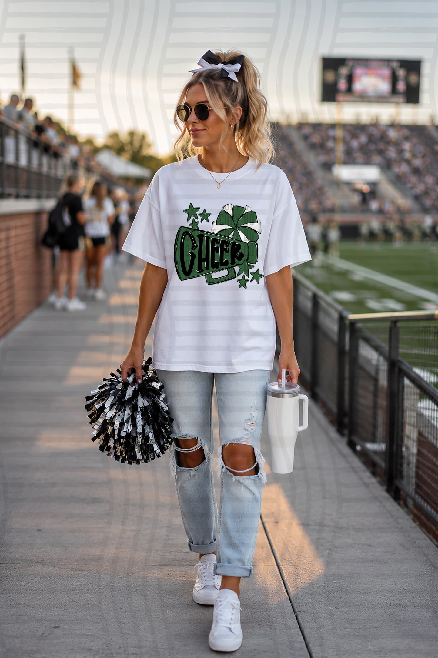 CHEER HORIZONAL TEES -25 COLORS