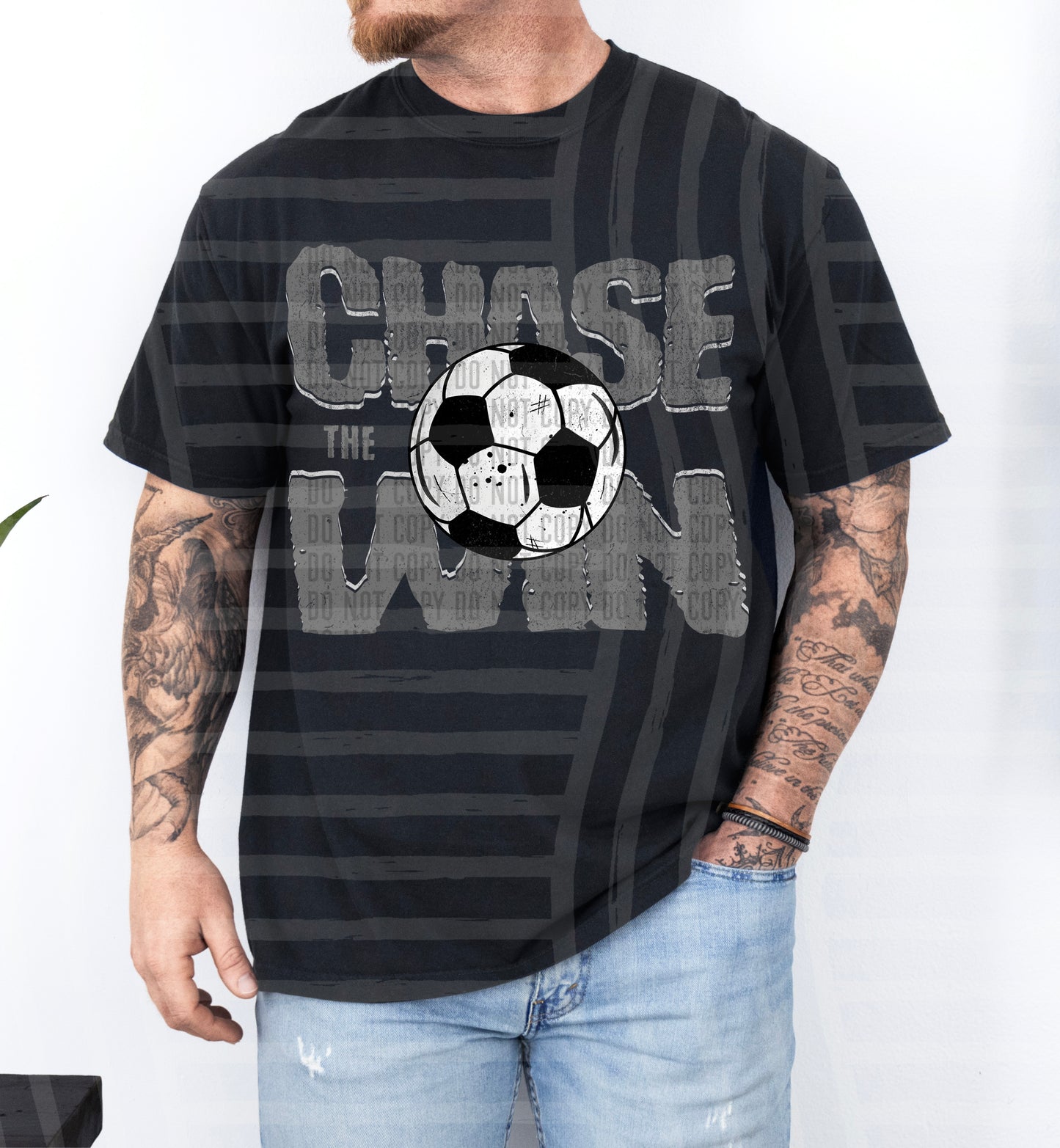 SOCCER -CHASE THE WIN TEE -VARIETY COLORS