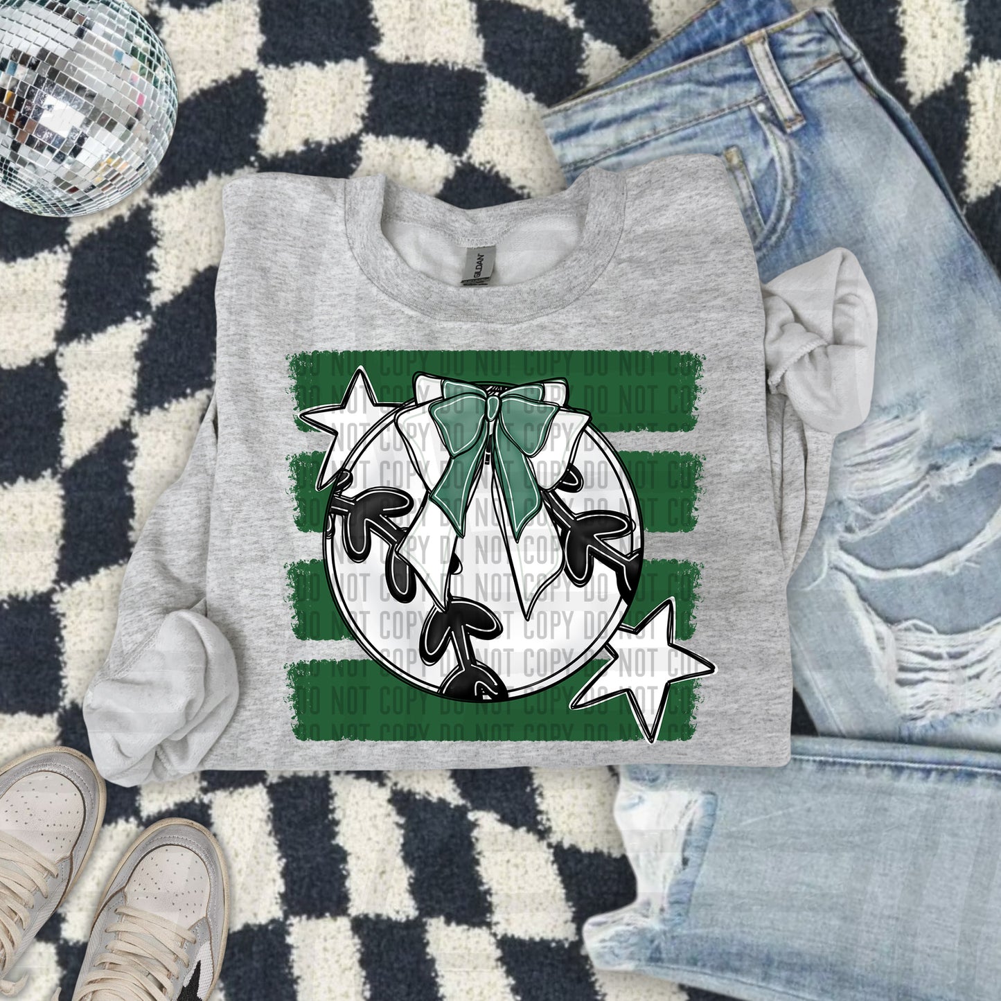 BASEBALL BOW BOW TEES -25 COLORS