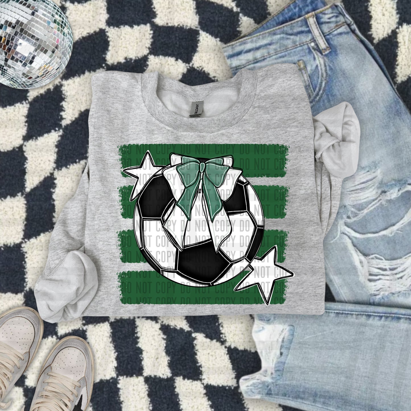 SOCCER BOW BOW TEES -25 COLORS