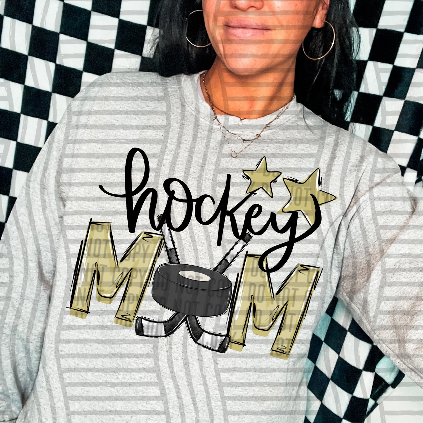 HOCKEY MOM TEES - 20 COL0RS