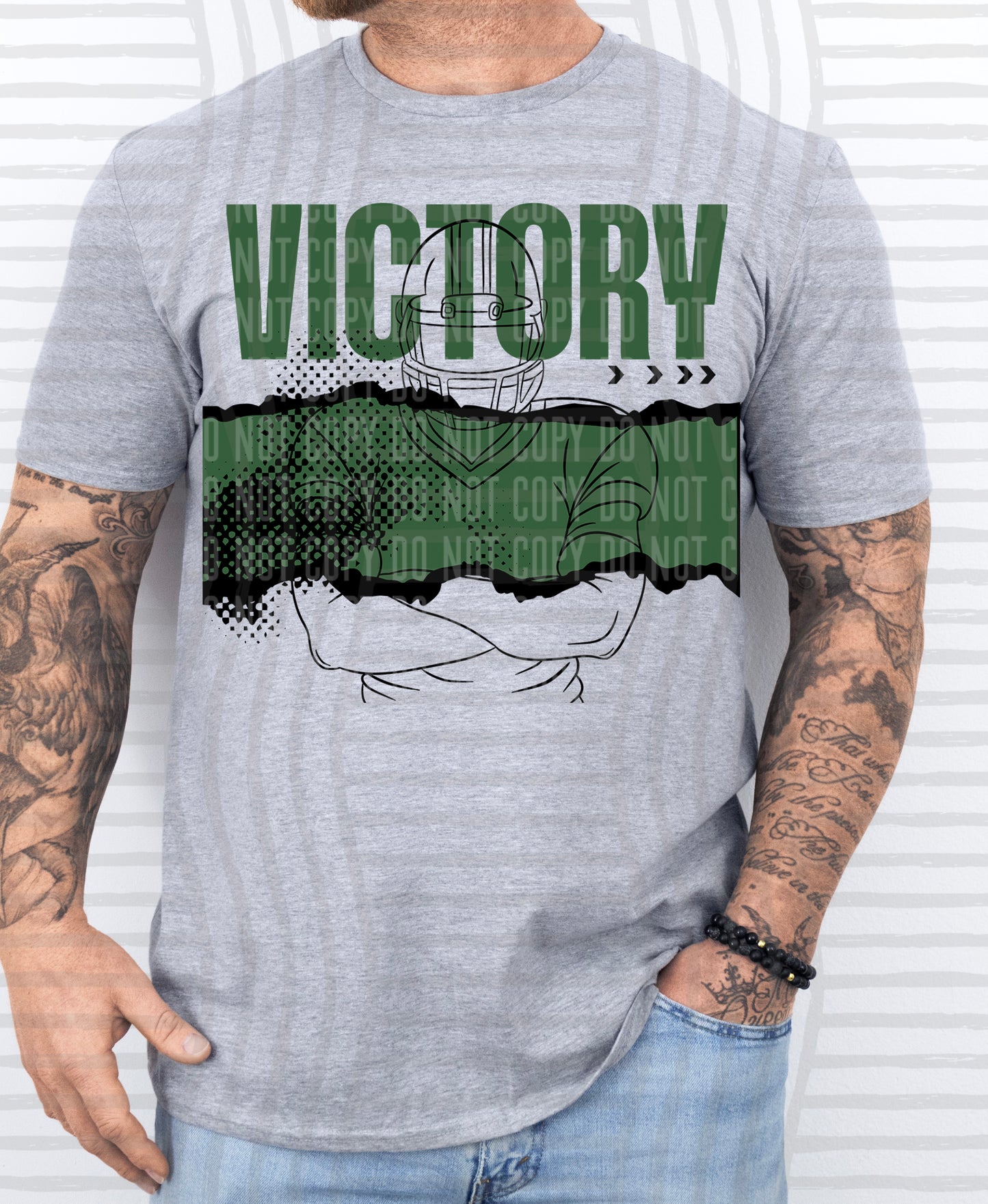 VICTORY FOOTBALL PLAYER TEES -25 COLORS