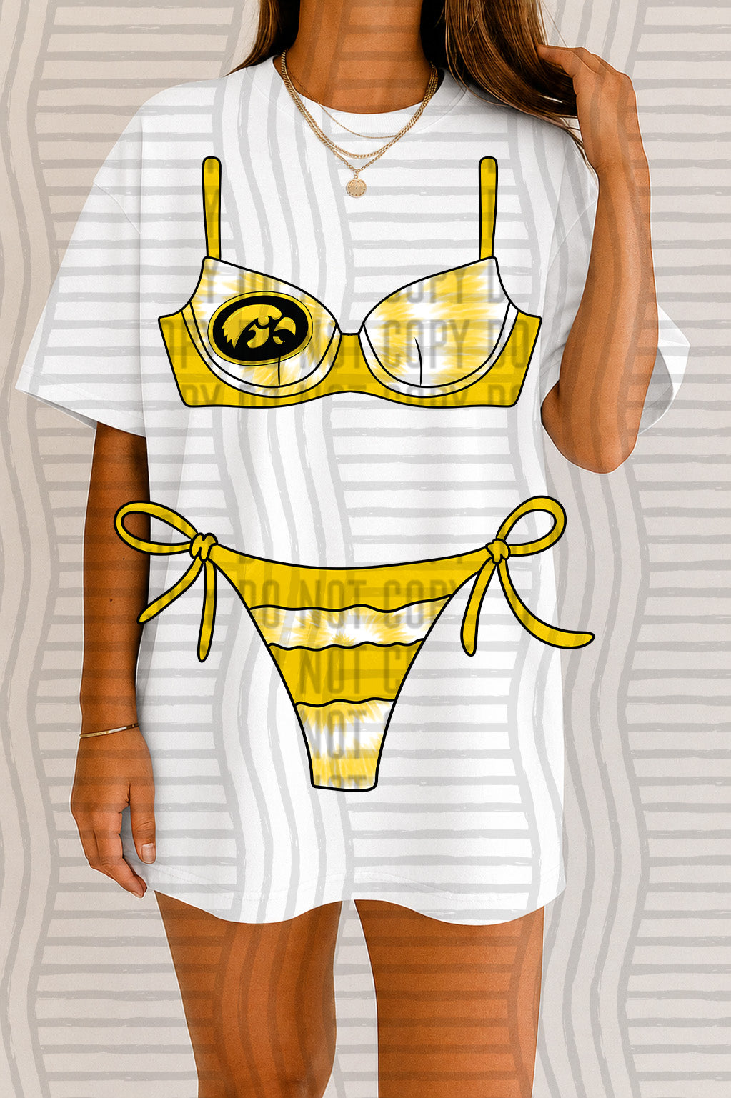 COLLEGE BIKINI LOGO TEE