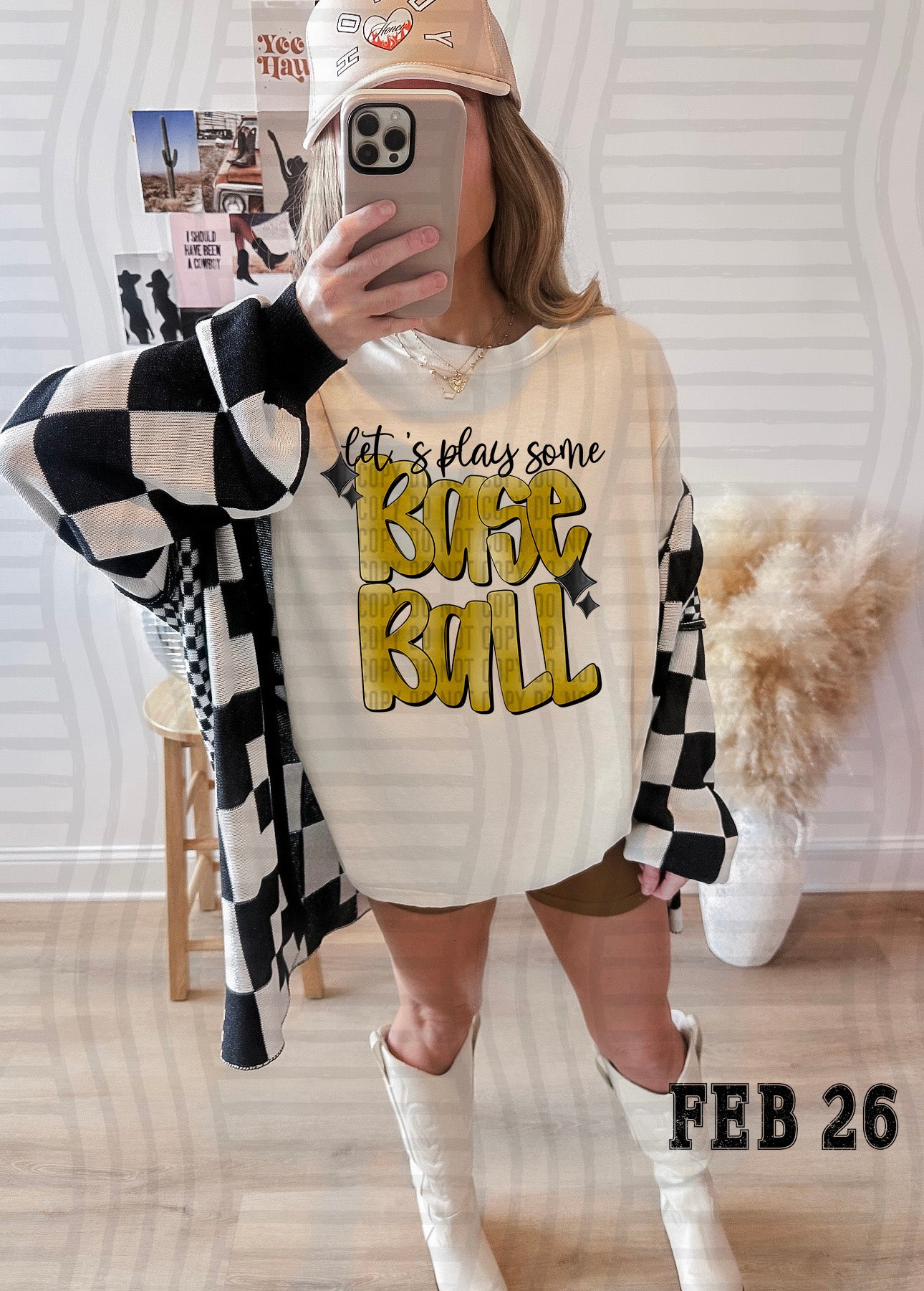 LET'S PLAY SOME BASEBALL TEE-VARIETY OF COLORS