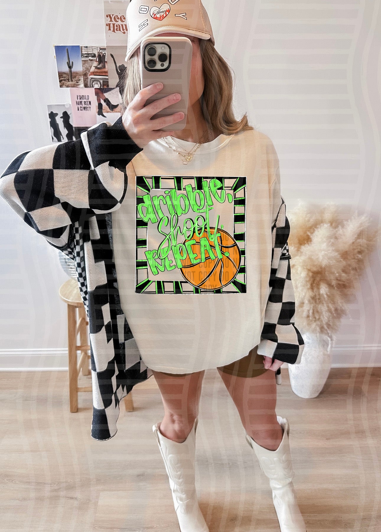 DRIBBLE SHOOT REPEAT TEE