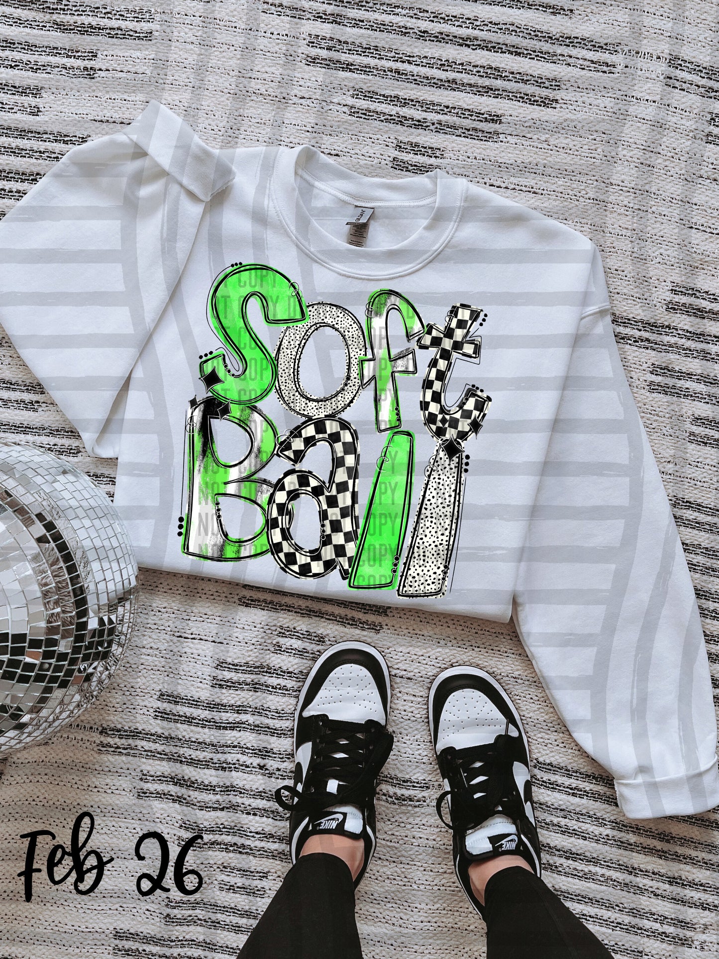 VARIETY COLOR SOFTBALL TEES
