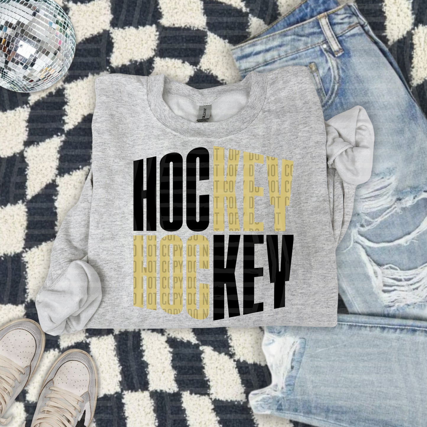WORD ART HOCKEY TEE