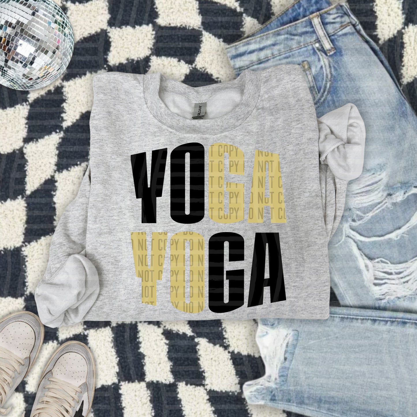 WORD ART YOGA TEE