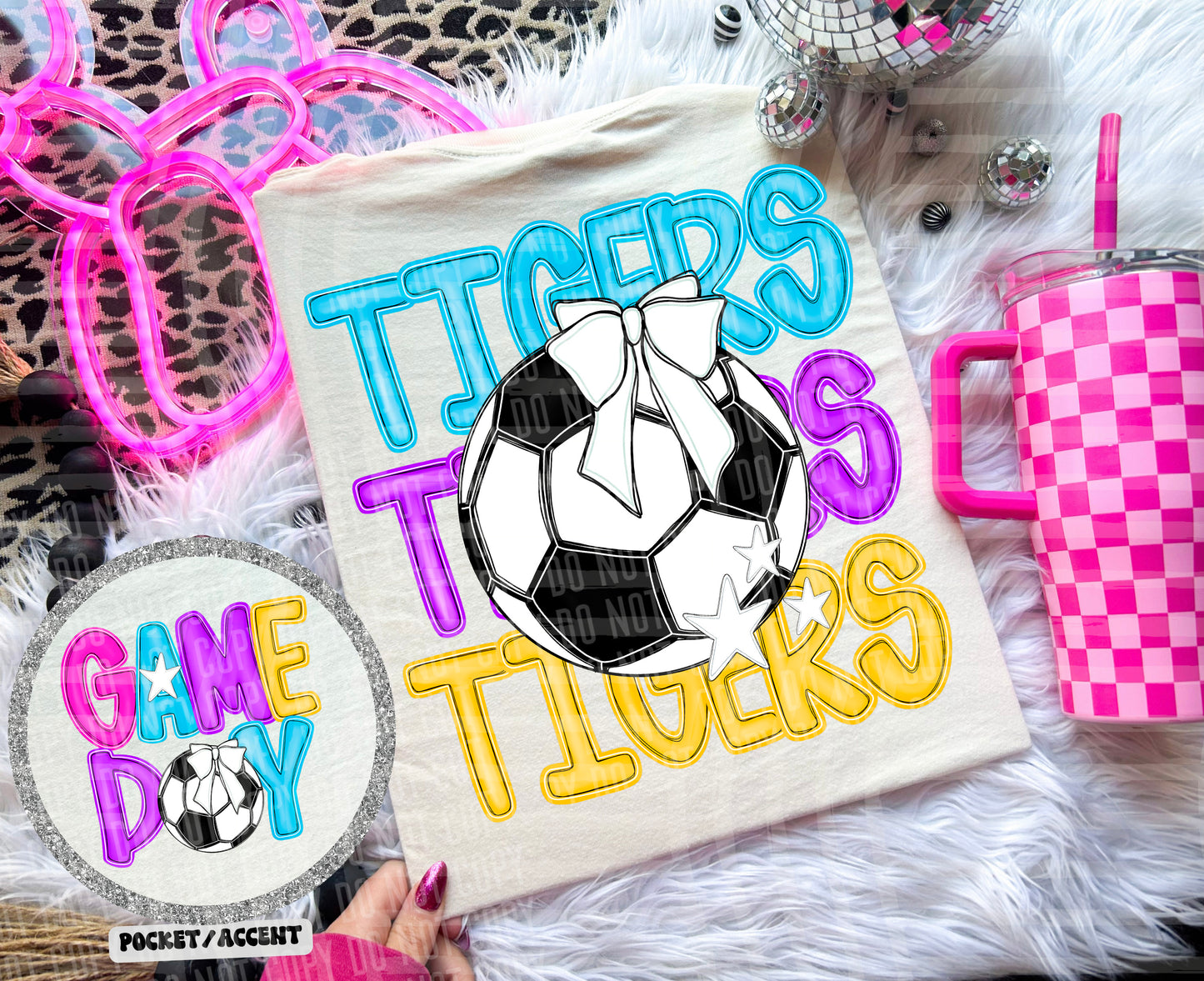 SOCCER BRIGHT & PREPPY MASCOT TEES