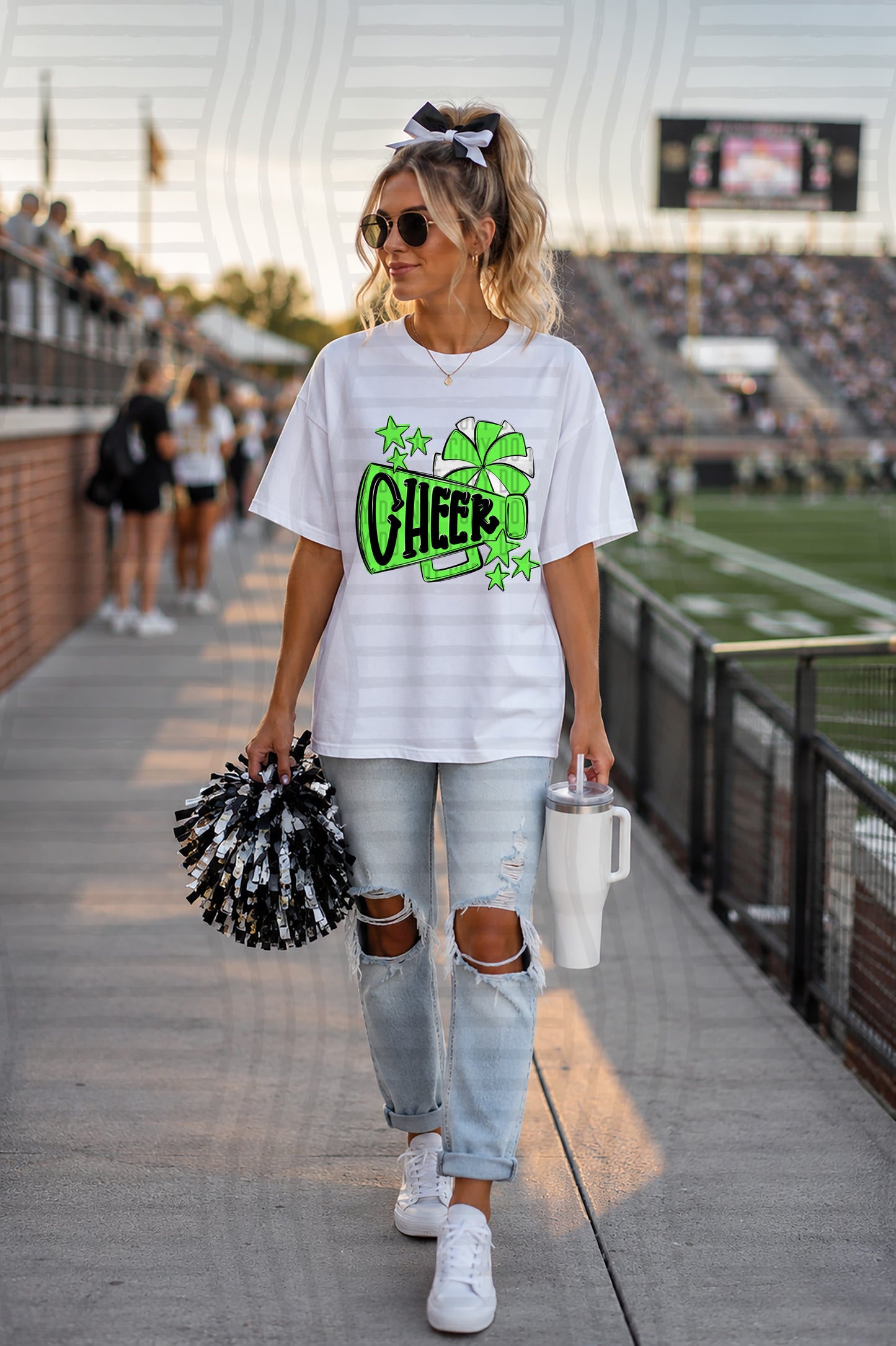 CHEER HORIZONAL TEES -25 COLORS