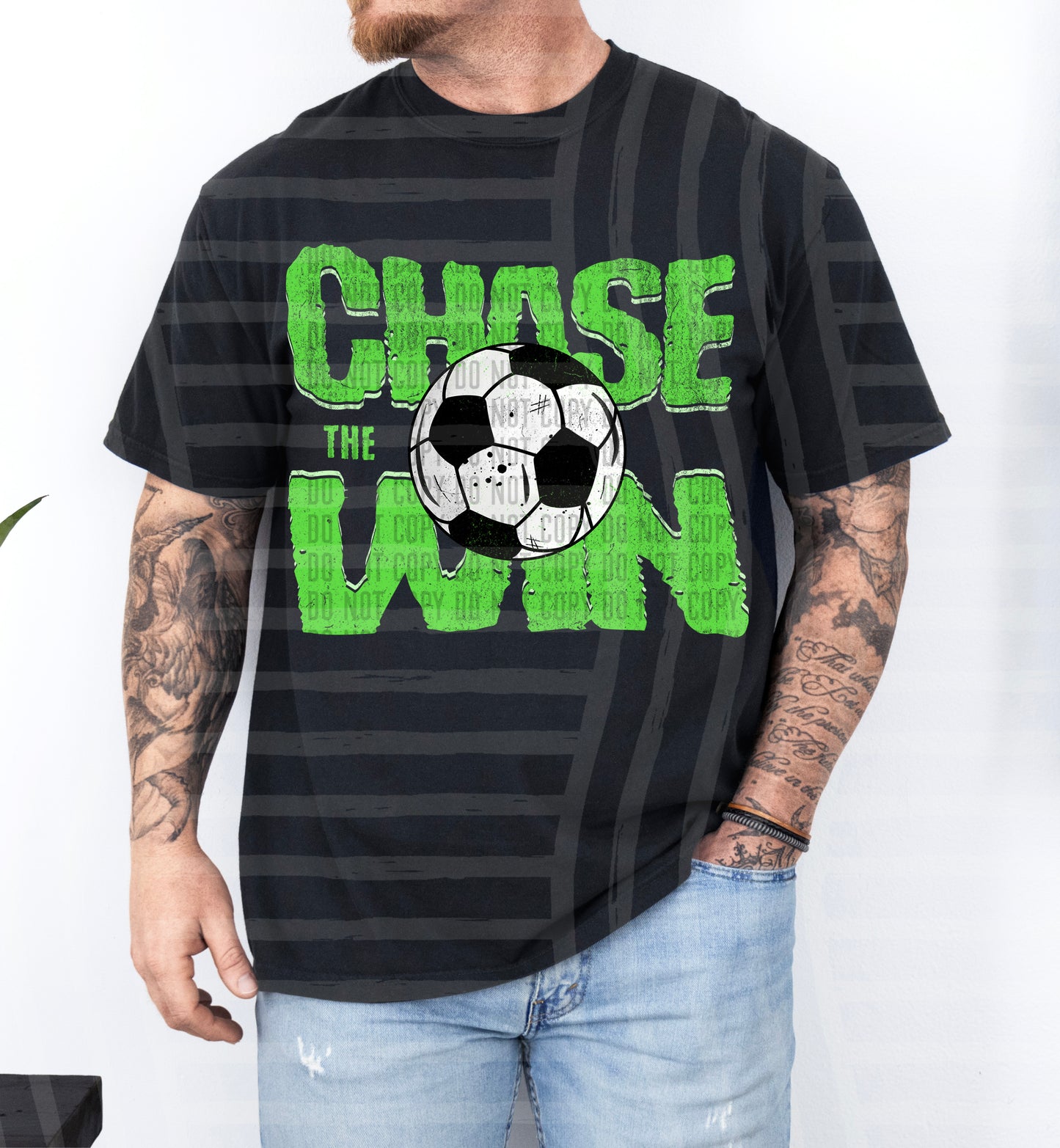 SOCCER -CHASE THE WIN TEE -VARIETY COLORS