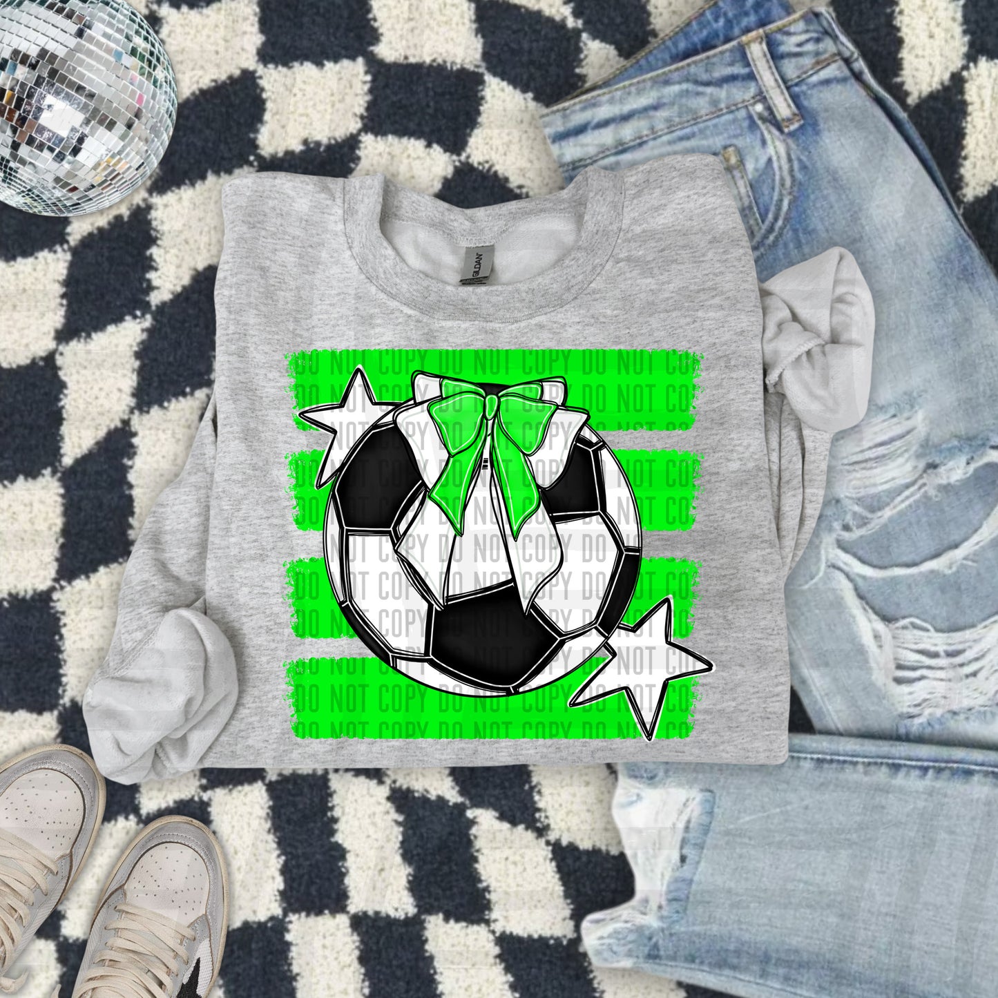 SOCCER BOW BOW TEES -25 COLORS