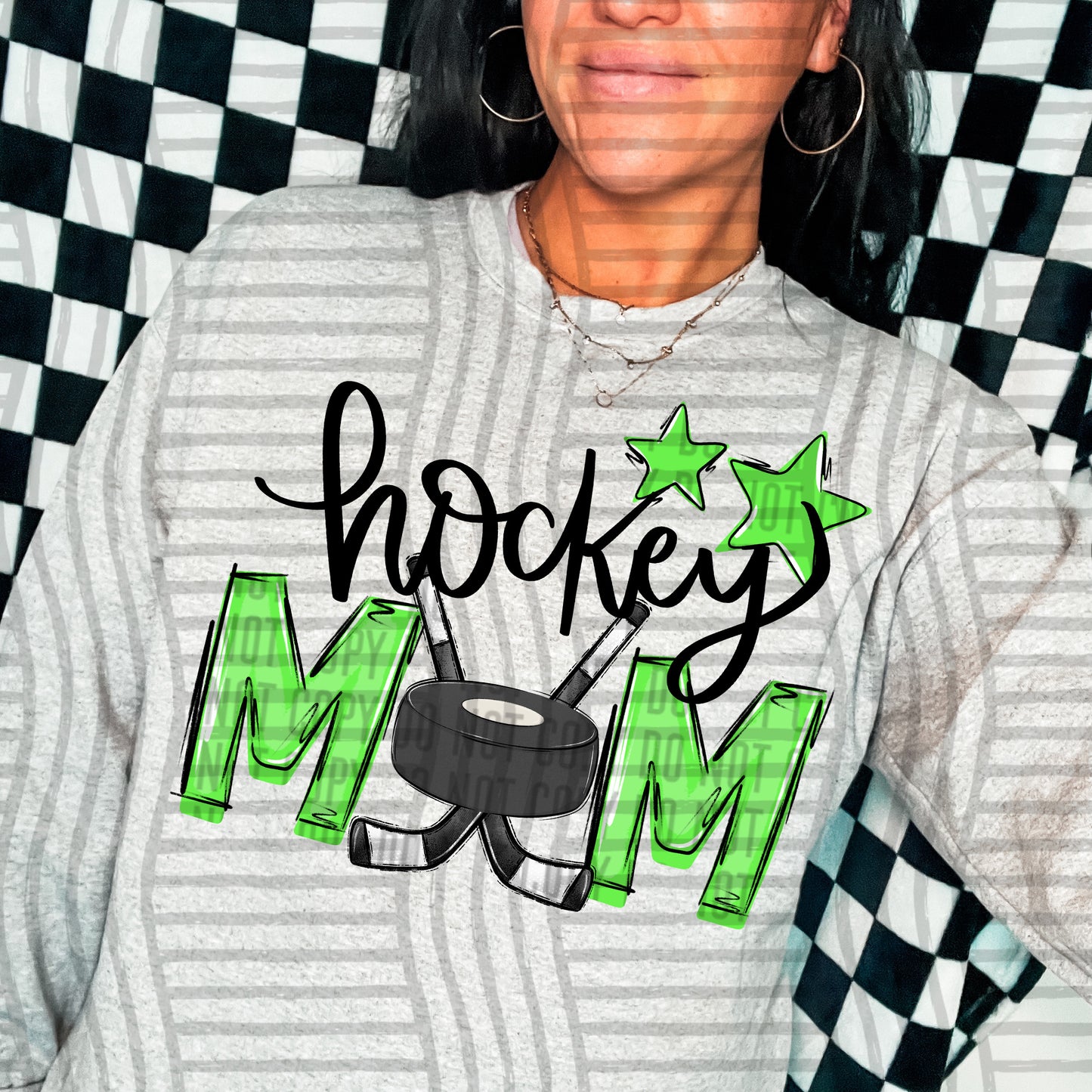 HOCKEY MOM TEES - 20 COL0RS