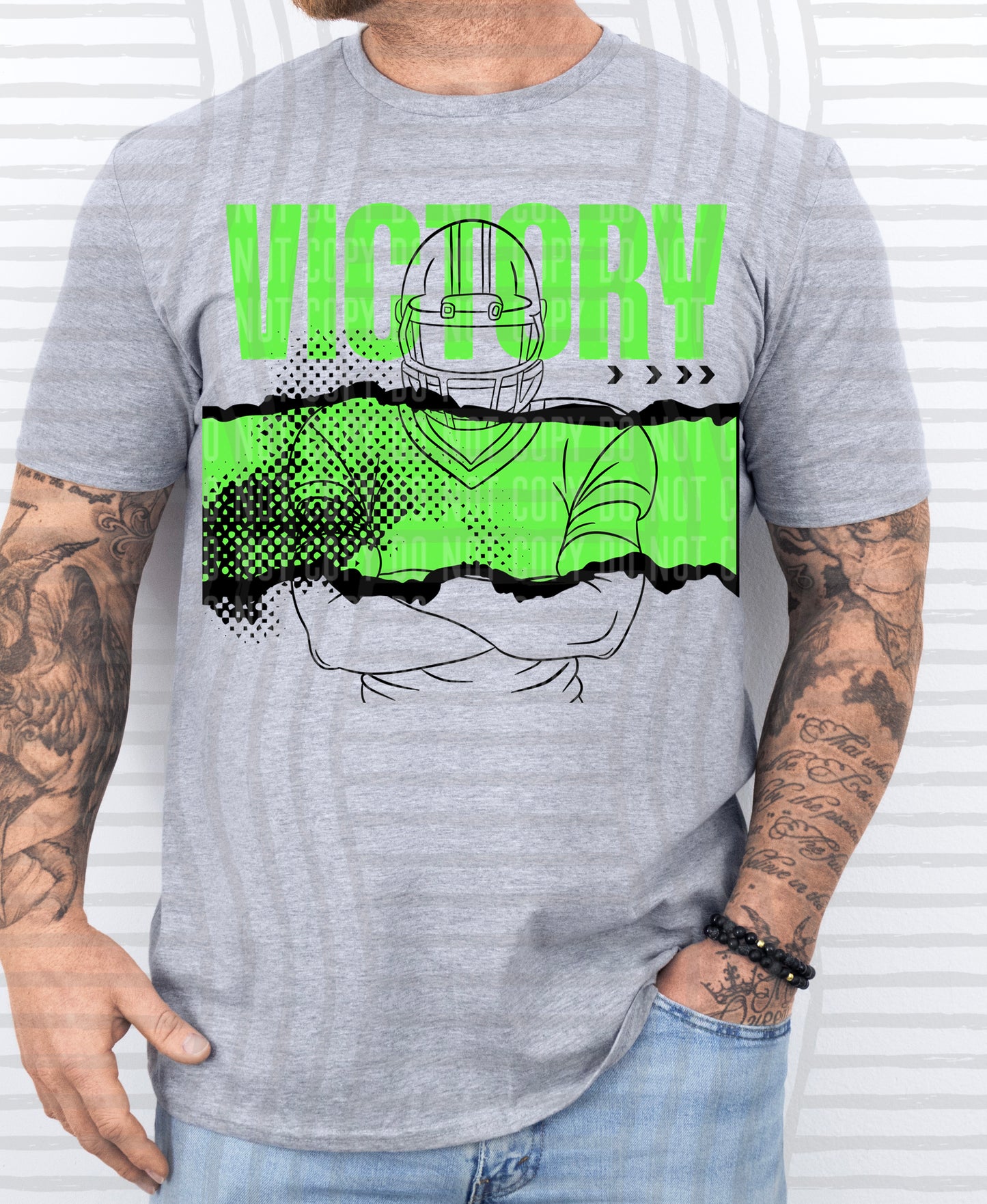 VICTORY FOOTBALL PLAYER TEES -25 COLORS
