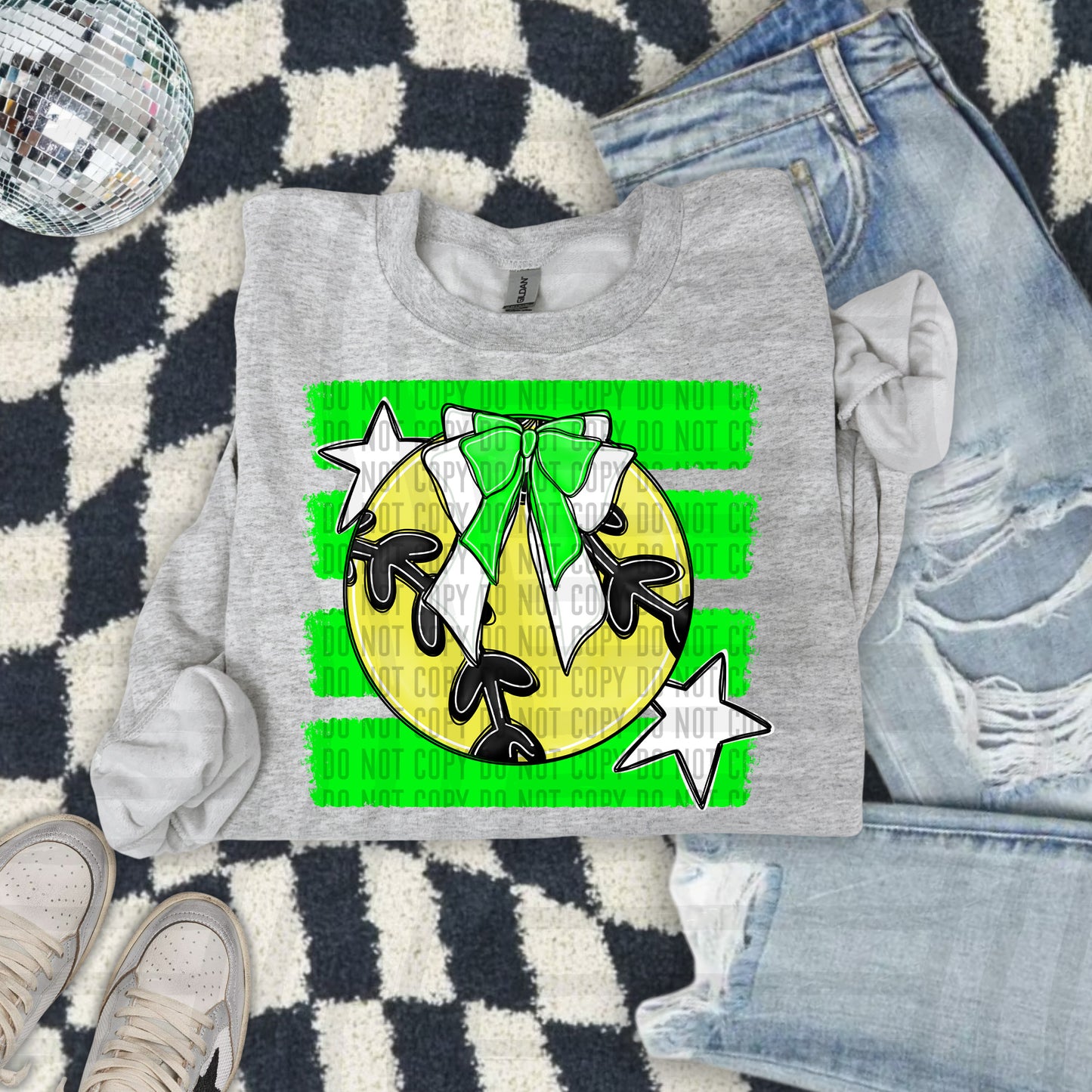 SOFTBALL BOW BOW TEES -25 COLORS