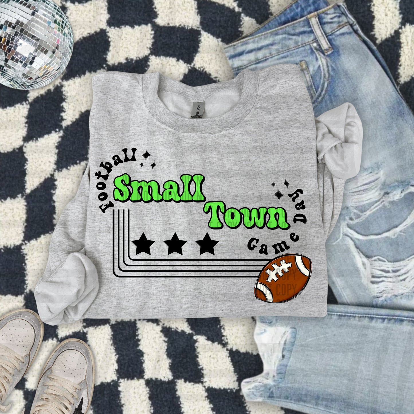SMALL TOWN FOOTBALL TEES -21 COLORS