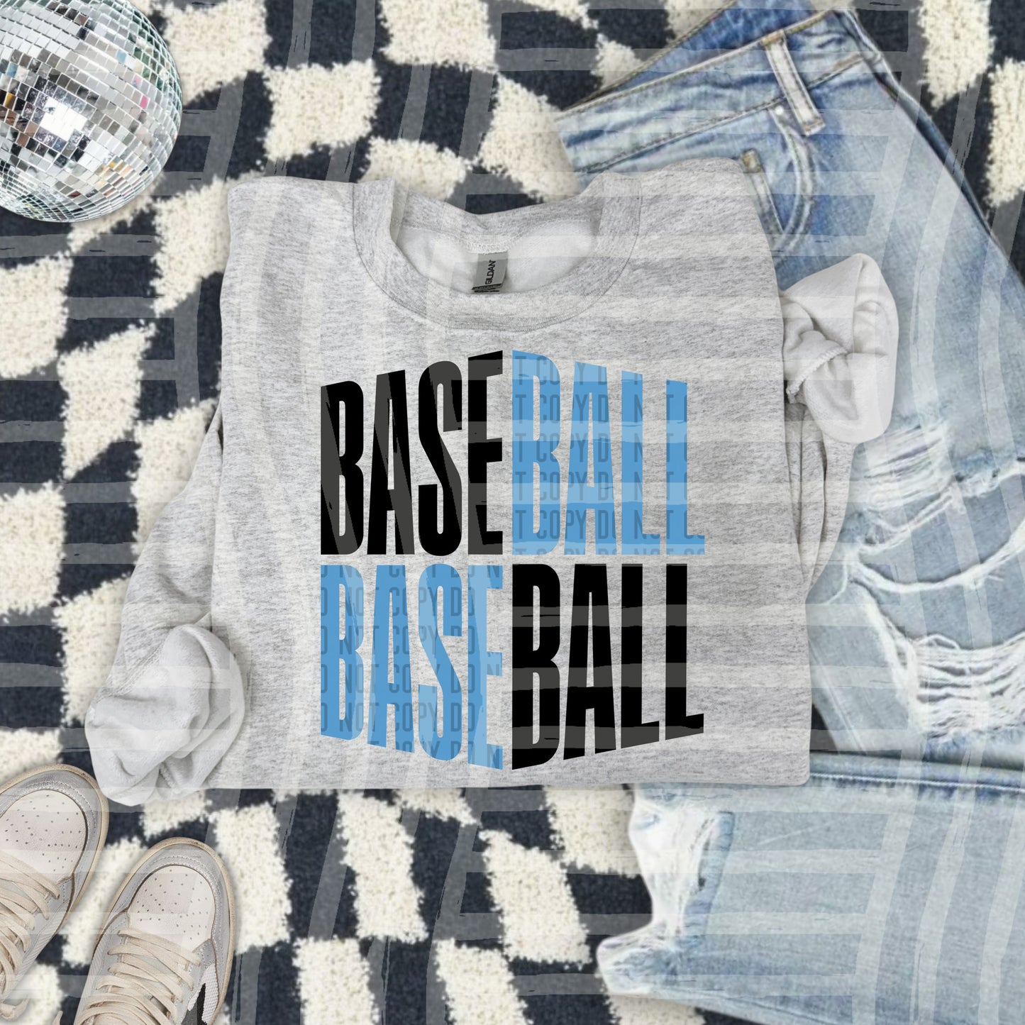 BASEBALL WORD ART TEE