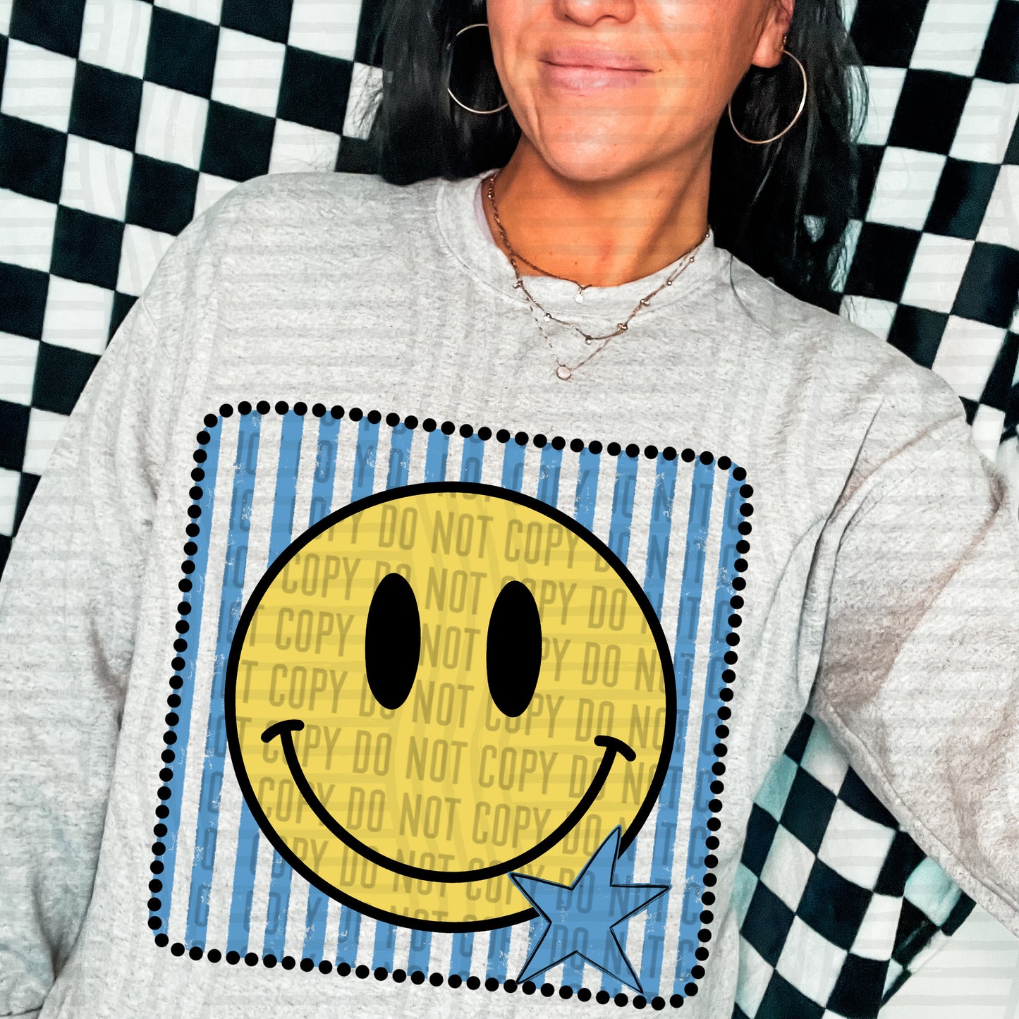 DISTRESSED SMILEY TEE - MULTIPLE COLORS