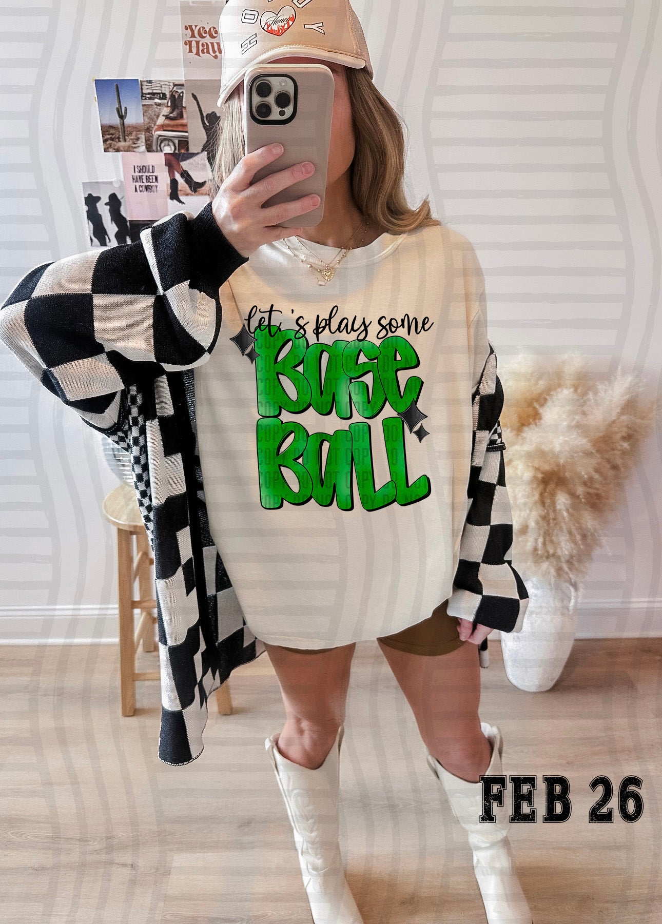 LET'S PLAY SOME BASEBALL TEE-VARIETY OF COLORS