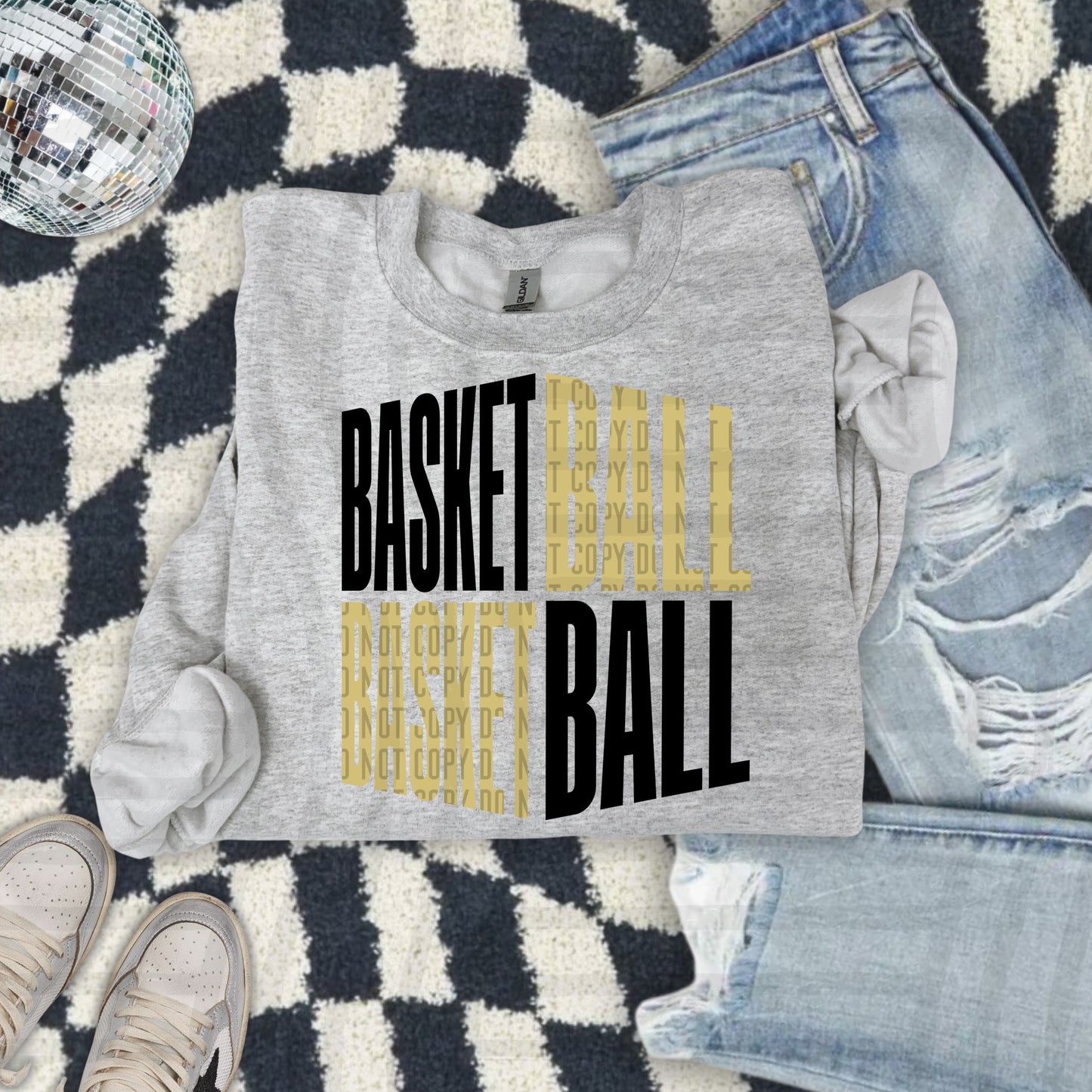BASKETBALL WORD ART TEE