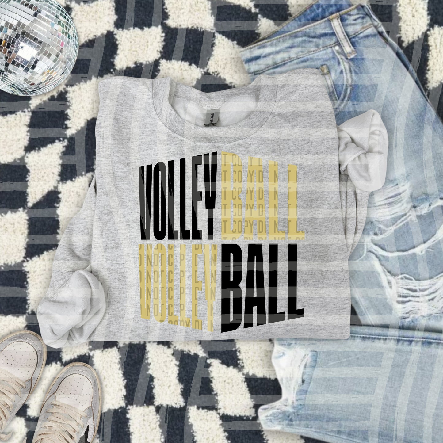 VOLLEYBALL WORD ART TEE