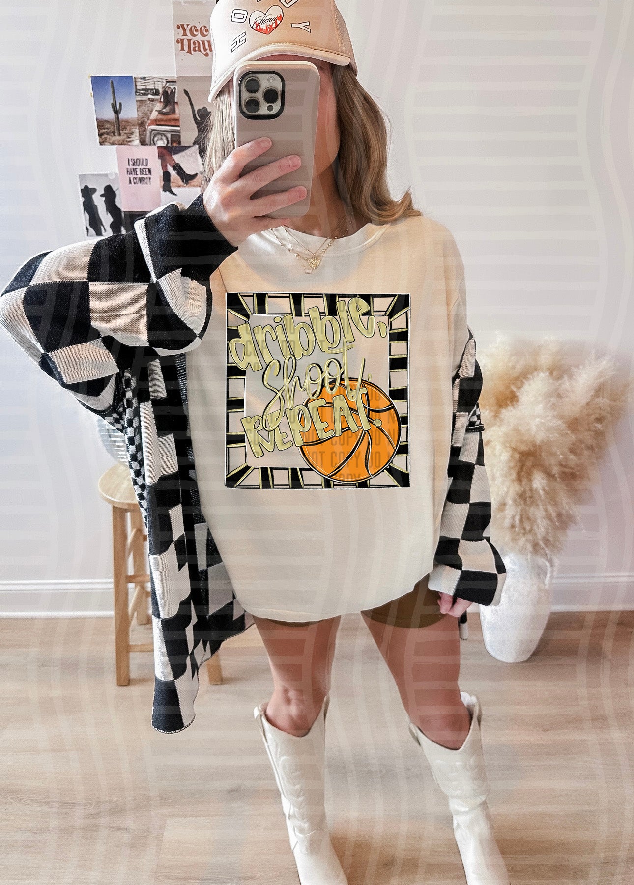 DRIBBLE SHOOT REPEAT TEE