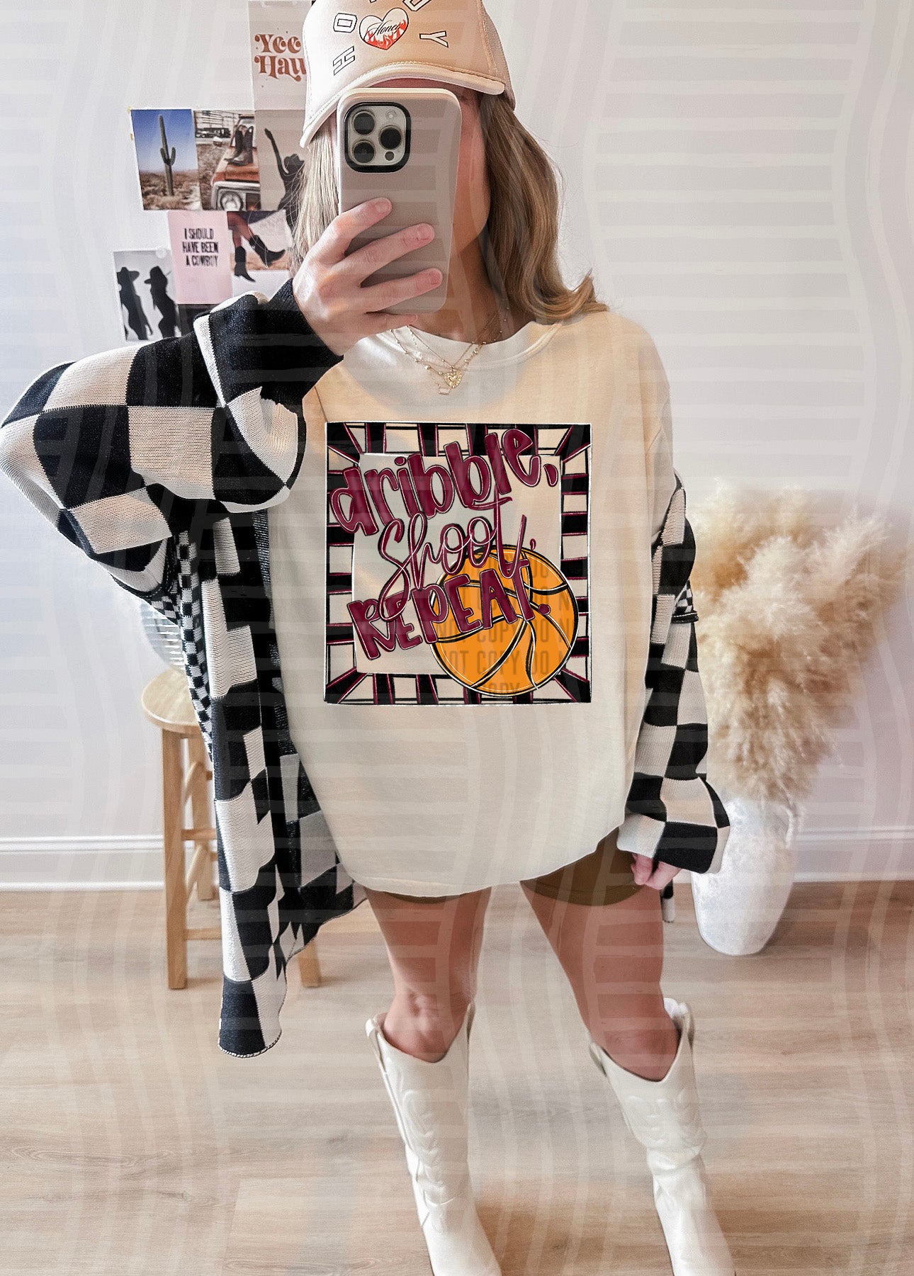 DRIBBLE SHOOT REPEAT TEE