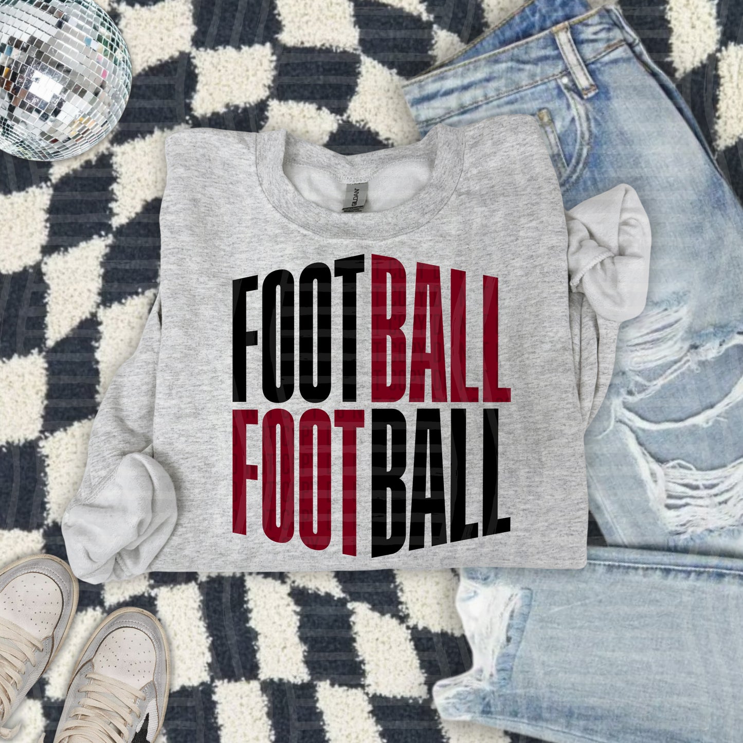 WORD ART FOOTBALL TEE