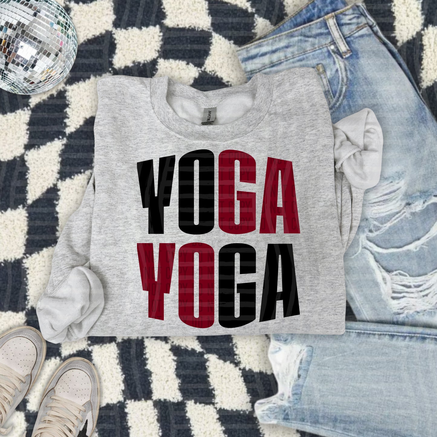 WORD ART YOGA TEE